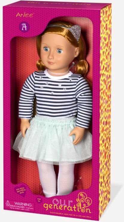 Our Generation Κούκλα Arlee w/Top & Tutu Skirt (BD31104Z) (1)
