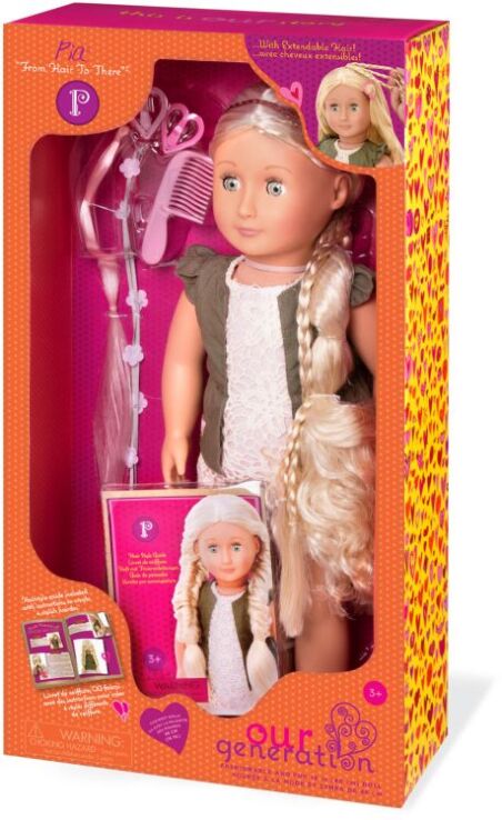 Our Generation Κούκλα Pia Hair Grow (BD31115Z) (3)