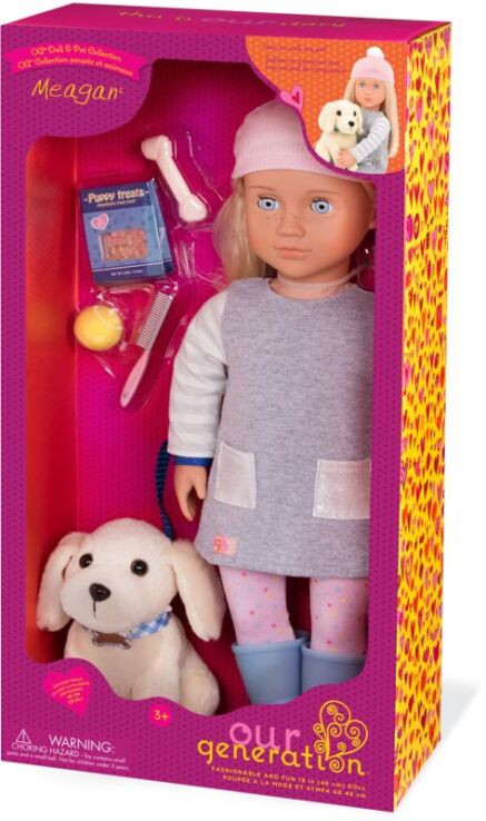 Our Generation Κούκλα Meagan & Σκυλάκι (BD31242Z) (1)