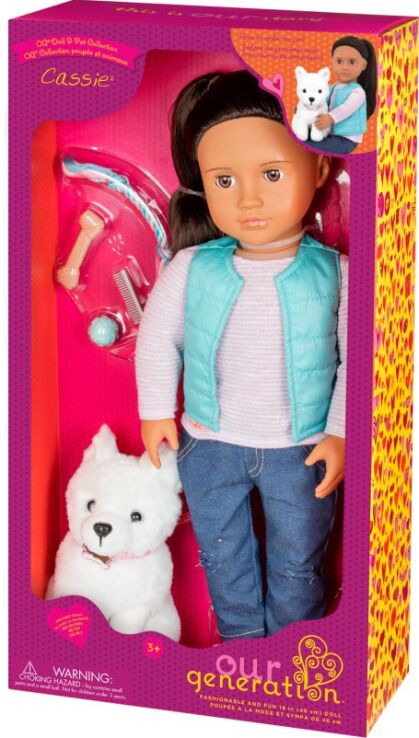 Our Generation Κούκλα Cassie With Pet Dog (BD31243Z) (1)