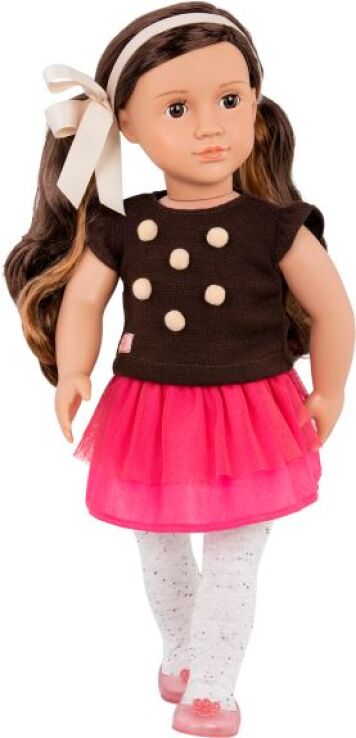 Our Generation Κούκλα Avia With Pom Pom & Polka Dot Tights (BD31257) (0)