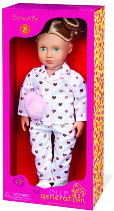 Our Generation Κούκλα Serenity With Pijama (BD31372Z) (1)