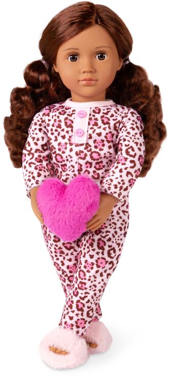 Our Generation Κούκλα Gracia With Leopard Pijama & Heart Pillow (BD31739Z) (0)