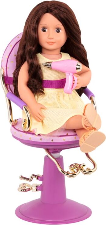 Our Generation Σετ Καρέκλα Κομμωτηρίου & Αξεσουάρ - Purple (BD37978Z) (2)