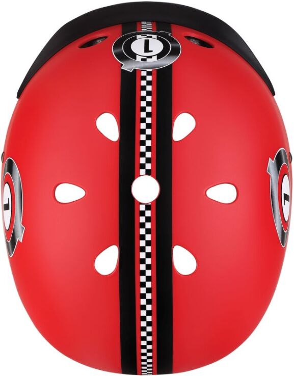 Globber Κράνος Elite Lights XS/S(48-53cm) New Red Racing (507-102) (2)