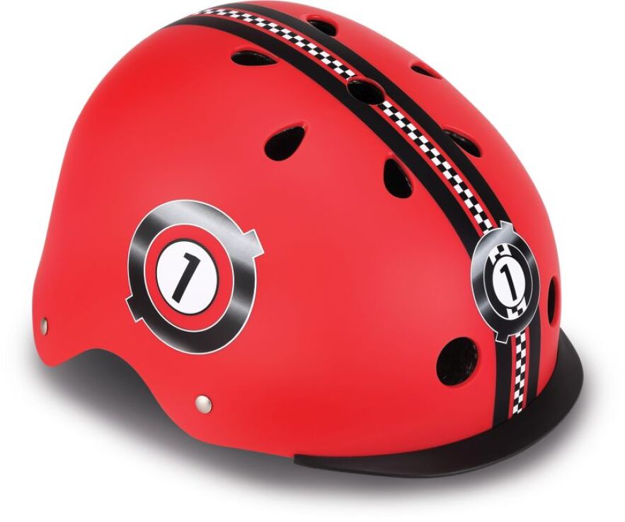 Globber Κράνος Elite Lights XS/S(48-53cm) New Red Racing (507-102) (4)