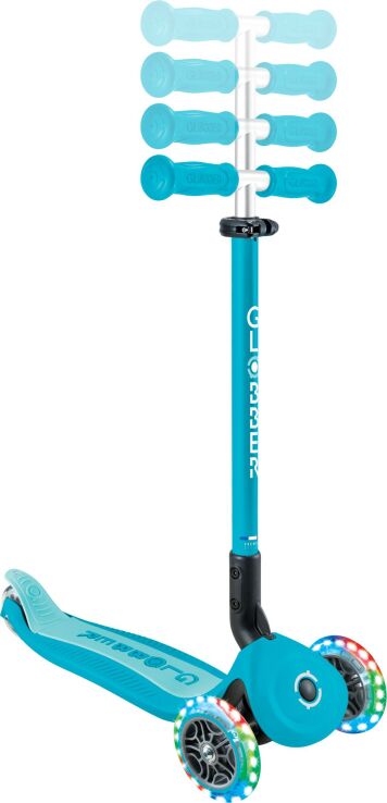 Globber Scooter Foldable Go.Up Active Lights 360 Aqua (749-300) (6)