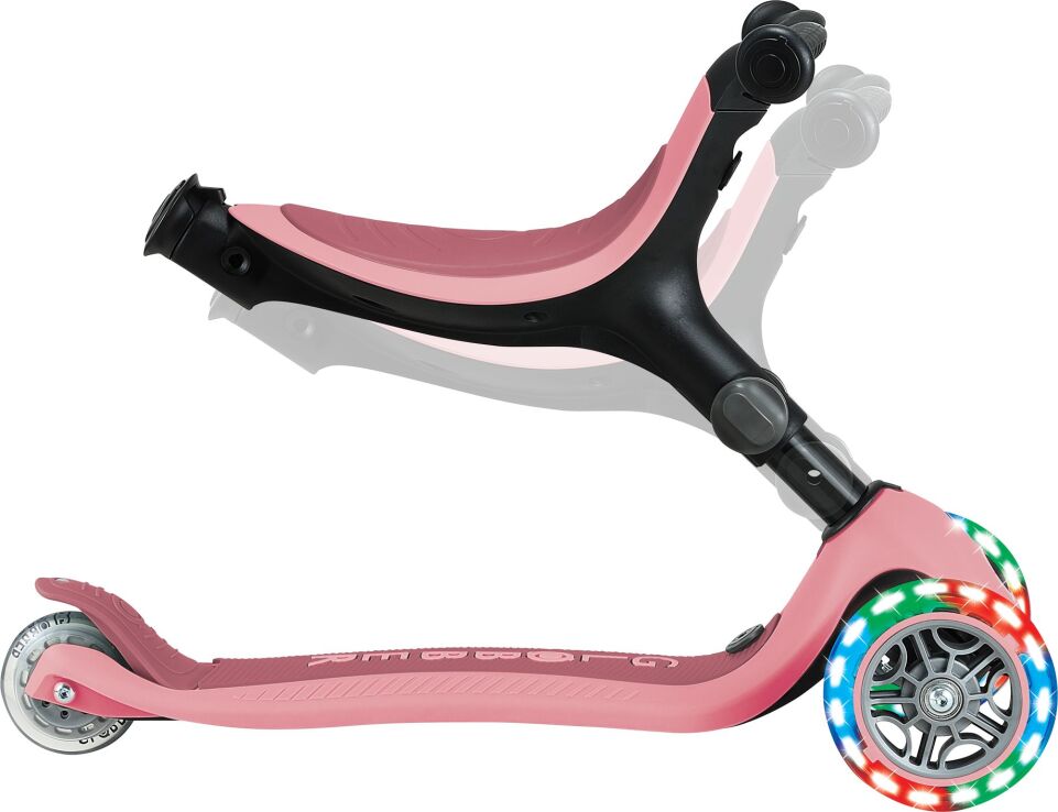 Globber Scooter Foldable Go.Up Active Lights 360 Pastel Pink (749-310) (3)