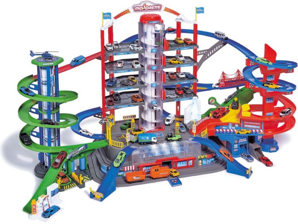 Dickie Majorette Γκαράζ City 7 Levels & Οχήματα (212059989) (0)