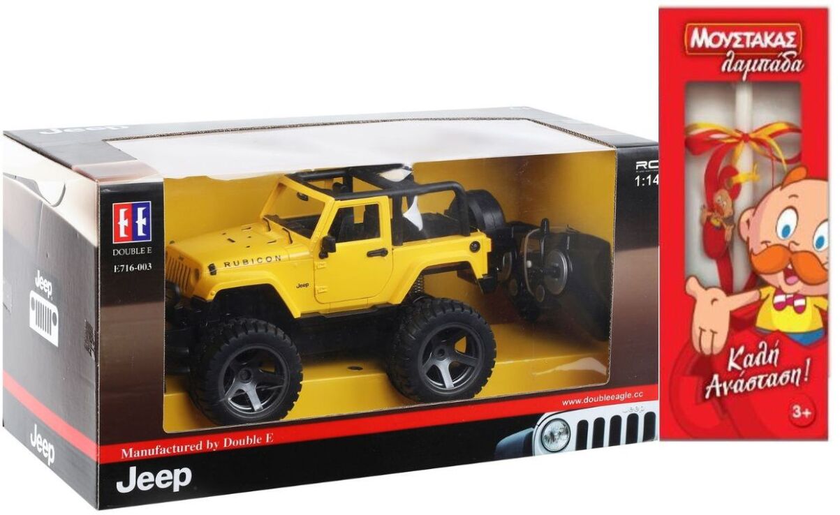 Λαμπάδα EE Τηλεκατευθυνόμενο Jeep Wrangler 2.4GHZ 1:14 (E716-003) (0)