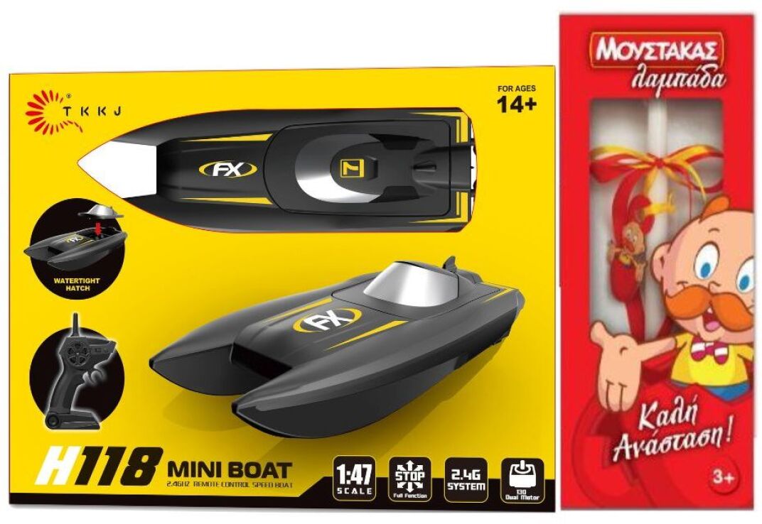 Λαμπάδα BW Τηλεκατευθυνόμενο Σκάφος Mini Speed Boat 2.4G 1:47 (H118) (0)