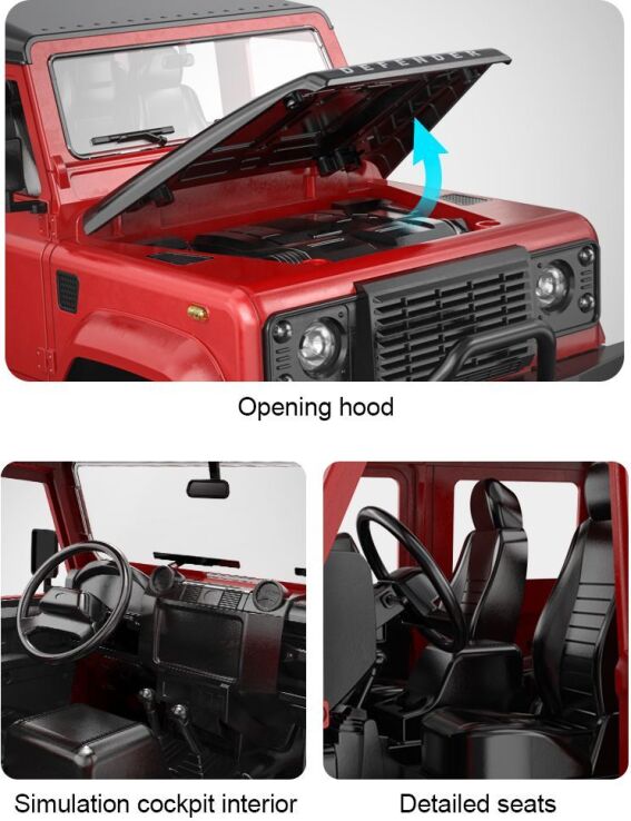 EE Τηλεκατευθυνόμενο Land Rover Defender 110  2.4GHZ 1:8 (E372-003) (3)