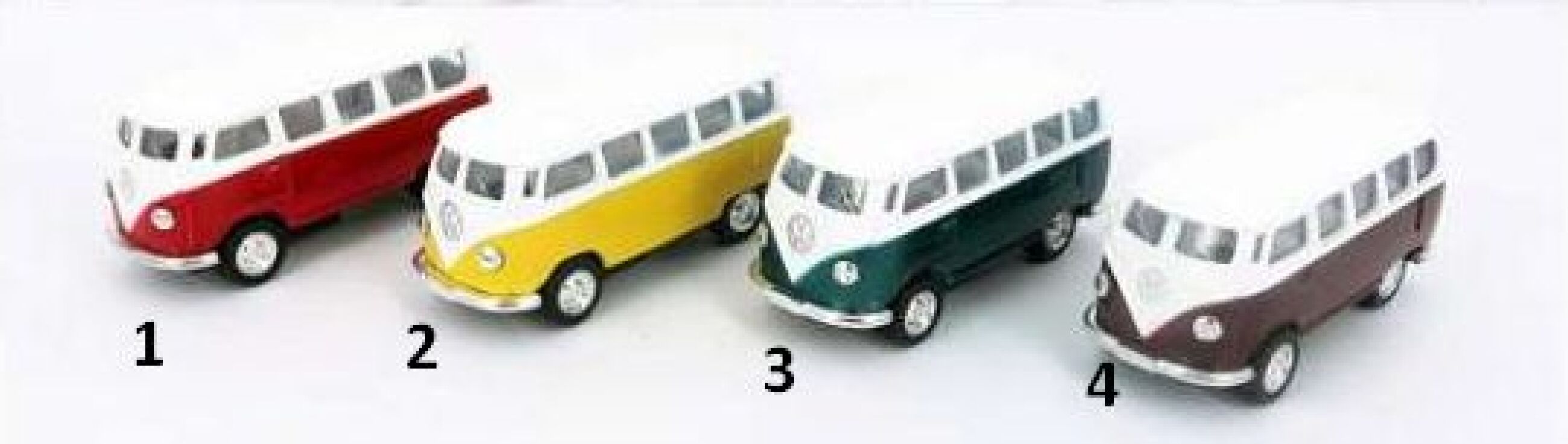 KIN Volkswagen Classical Bus 1962 2.5'' - 4 Σχέδια (KT2542D) (1)