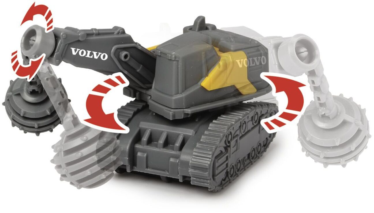 Dickie F/W Σετ Οχήματα Volvo Micro Builders 9cm (203722009) (6)