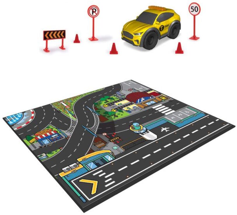 Dickie Playmat 70X80cm.+1 D/C Αυτοκίνητο 8cm-4 Σχέδια (203746018) (5)