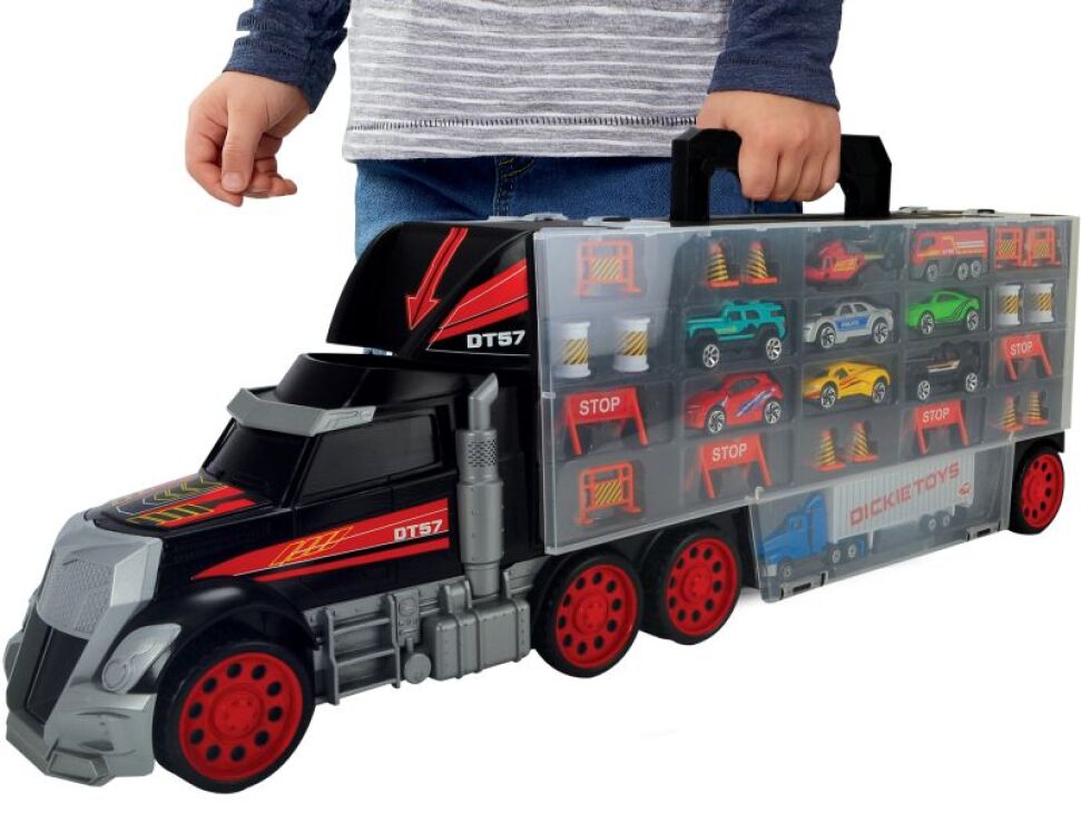 Dickie Σετ Φορτηγό Μεταφορέας Carry Case +7 D/C Αυτοκίνητα (203749023) (2)