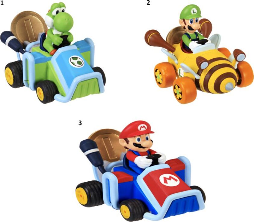 JP Nintendo Super Mario Αυτοκίνητο Coin Racer W.1 - 3 Σχέδια (69278) (1)
