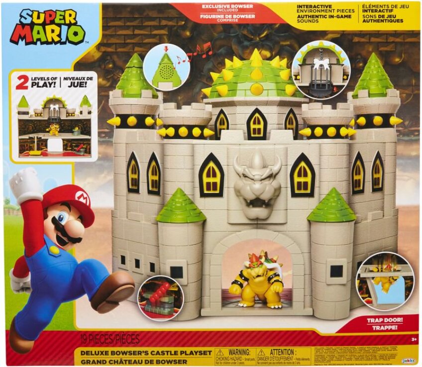 JP Nintendo Φιγούρα 2.5" Super Mario Bowser Castle Playset (400204) (1)