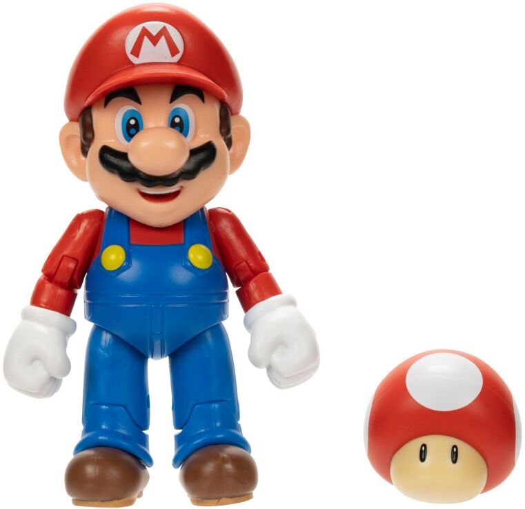 Jakks Pacific Φιγούρα 4'' Super Mario W.38-5 Σχέδια (421664-6) (6)