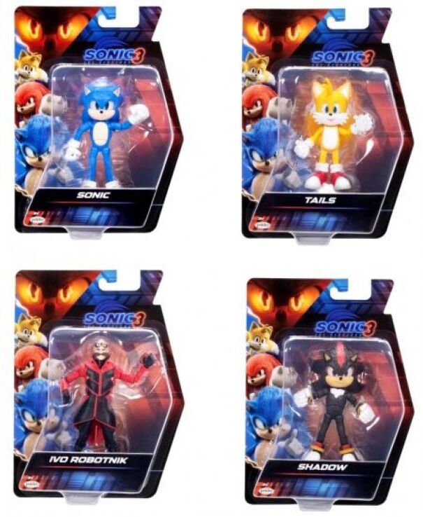 Jakks Pacific Sonic 3 Movie Φιγούρα 5''W.1-4 Σχέδια (423964-GEN) (2)