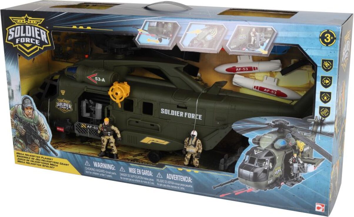 Chap Mei Soldier Force-Mega Στρατιωτικό Ελικόπτερο Playset (545114) (1)