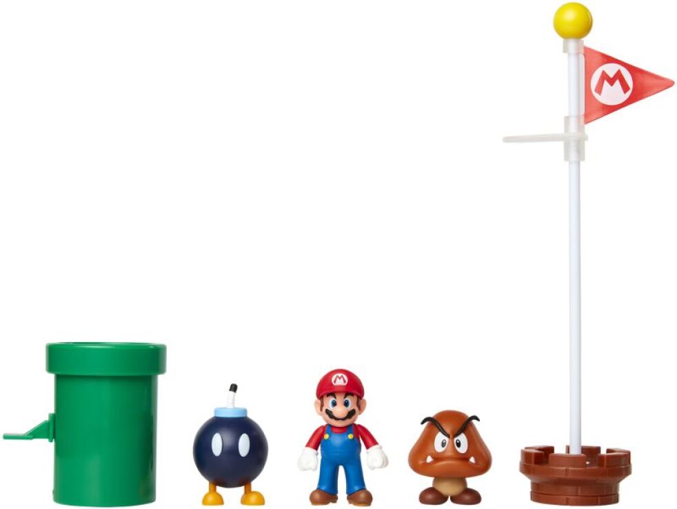 JP Nintendo Φιγούρα 2.5" Super Mario Acorn Plains Diorama Set (85987) (0)