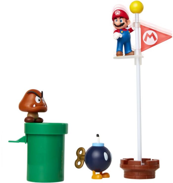 JP Nintendo Φιγούρα 2.5" Super Mario Acorn Plains Diorama Set (85987) (3)