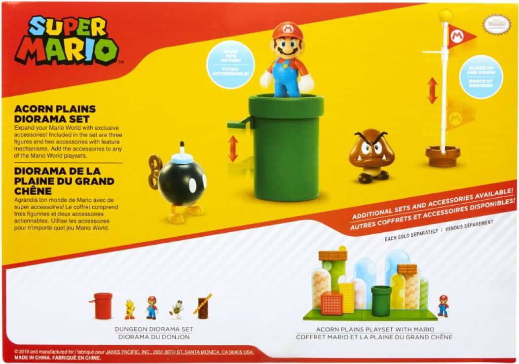 JP Nintendo Φιγούρα 2.5" Super Mario Acorn Plains Diorama Set (85987) (5)