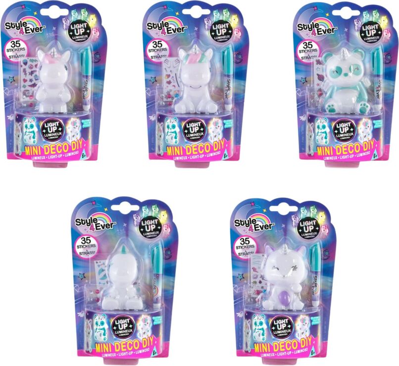 Canal Mini Deco DIY Light Up Μονόκερος-5 Σχέδια (OFG267) (2)