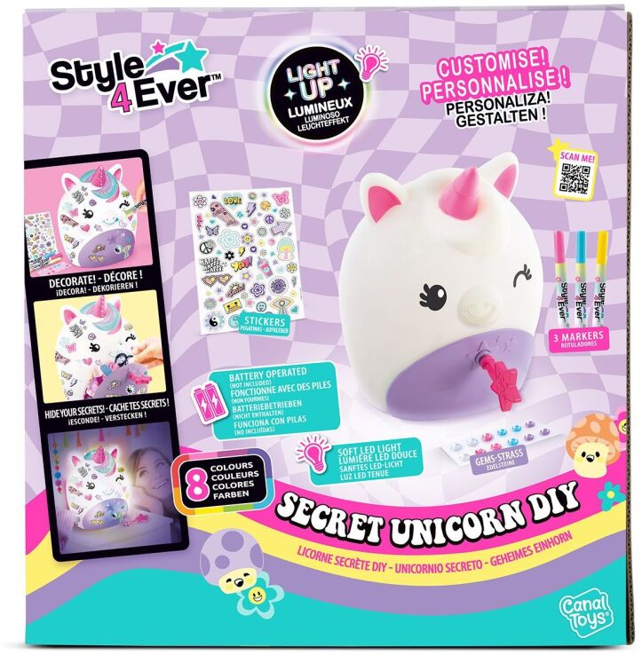 Canal Style 4 Ever Deco Diy Lamp Μονόκερος (OFG301) (6)