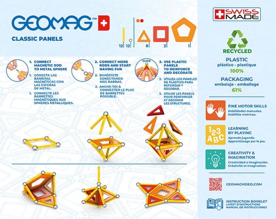 Geomag Σετ Classic Panels 35 - Green (470) (2)