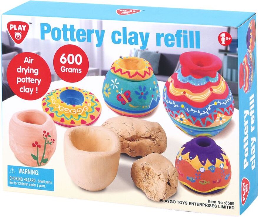 Playgo Πηλός Pottery Clay Refill 600gr (8509) (1)