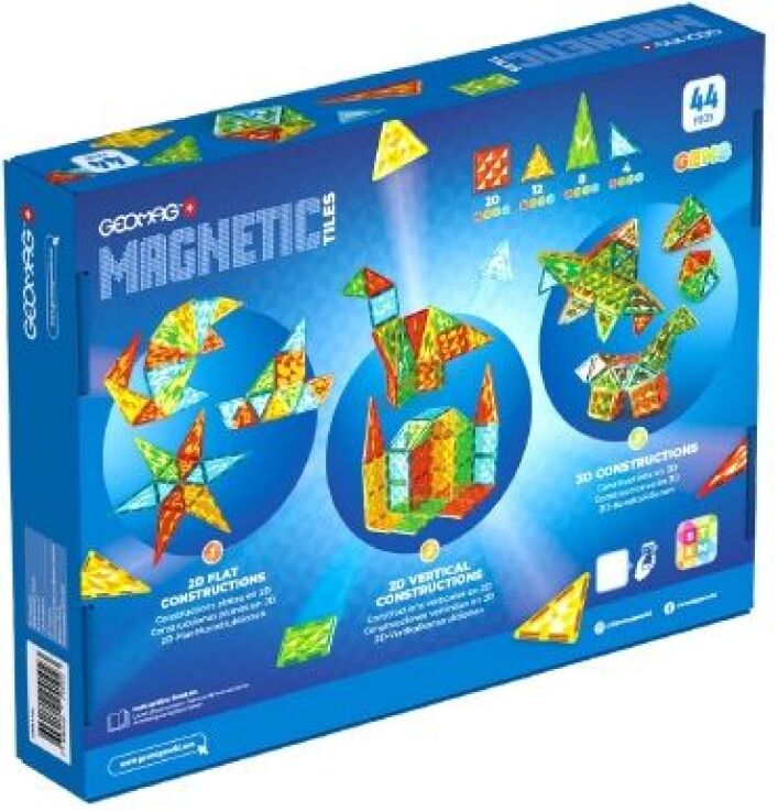 Geomag Magnetic Tiles Gems 44pcs. (PF.224.102.00) (5)