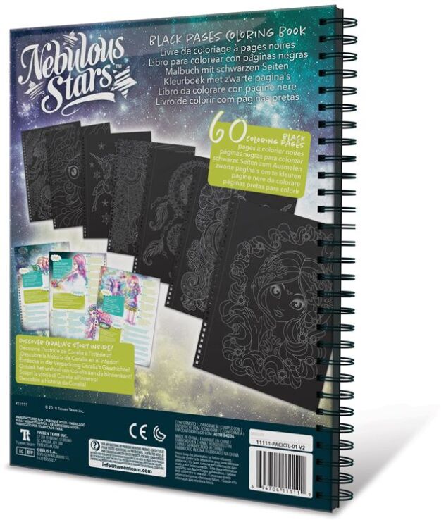 Nebulous Stars Coloring Book Black (11111) (3)