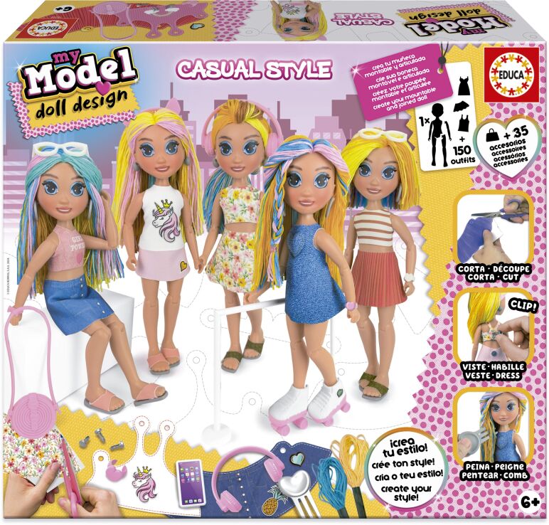 Educa My Model Doll Design Σετ Casual Style (18368) (0)
