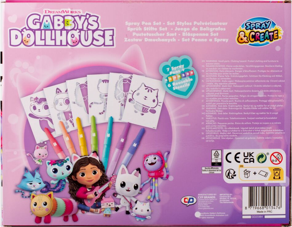 Canenco Gabby's Dollhouse Αερογράφος Set (GD23364) (2)