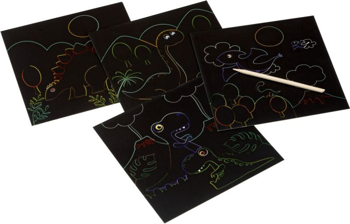 Eurekakids HS Scratch Art Δεινόσαυρος (957001) (1)