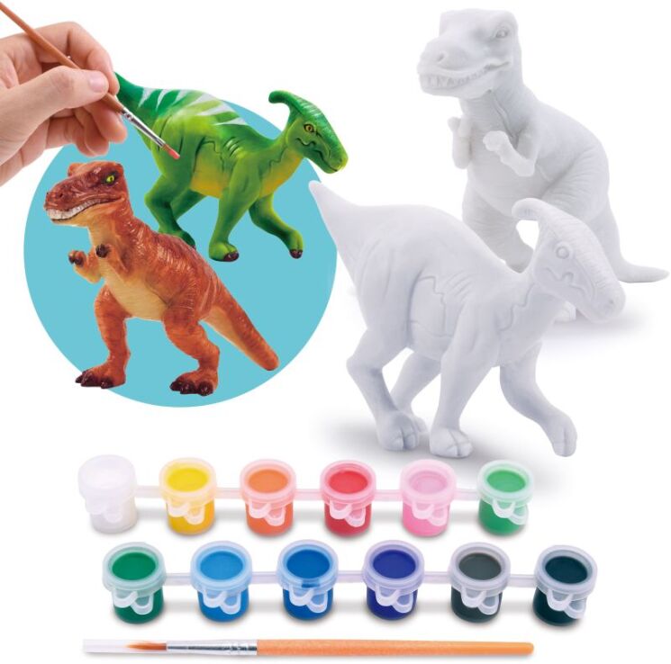 Playgo Paint Your Own-Dinosaurs World (78333) (2)