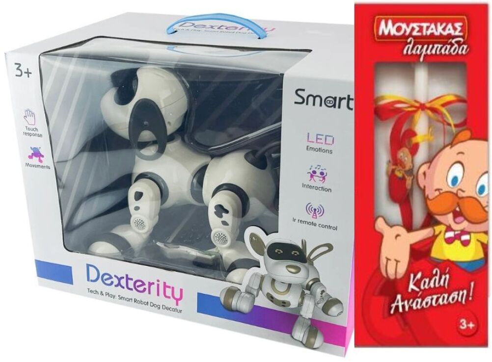 Λαμπάδα BW Robot Smart Dog B/O With Sound & Light-2 Σχέδια (18011) (0)