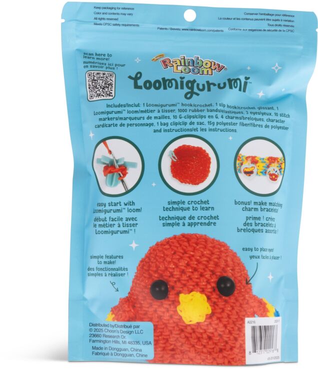 Rainbow Loom Loomigurumi Σετ Παπαγάλος (A0216) (4)