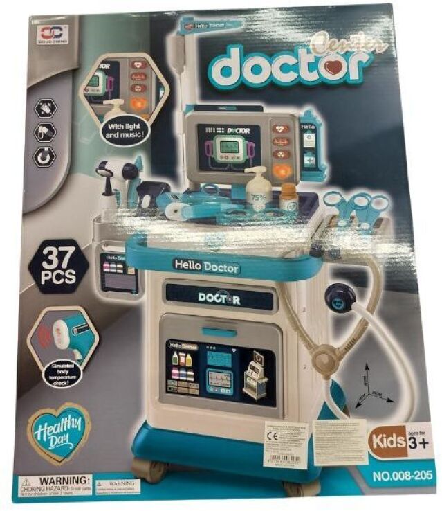 BW Ιατρικό Playset Doctor With Light & Sound 37Τμχ (205) (1)