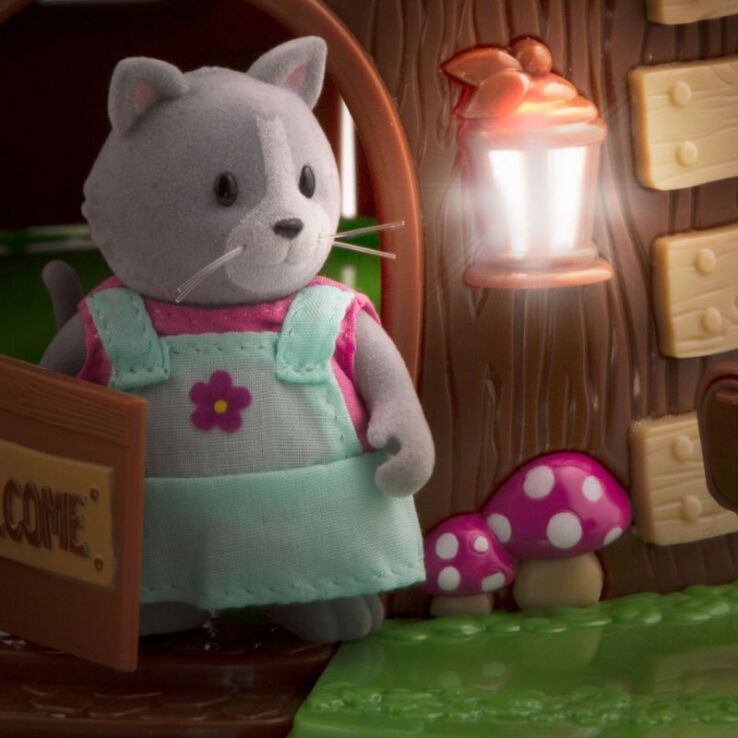 Li'l Woodzeez Σετ Bobblehead Acorn House (64701Z) (3)