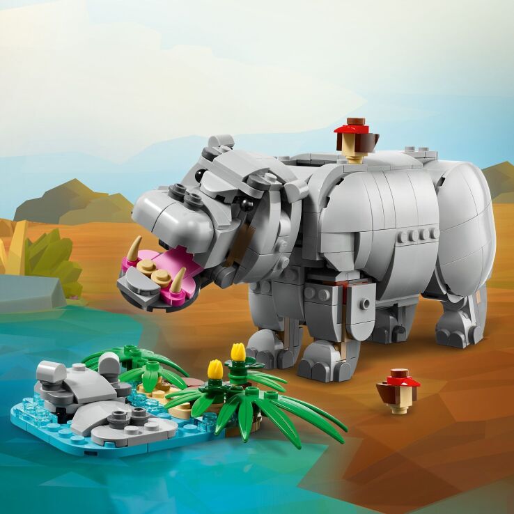 LEGO Creator 3in1 Wild Animals: Majestic Rhino With Birds (31171) (3)