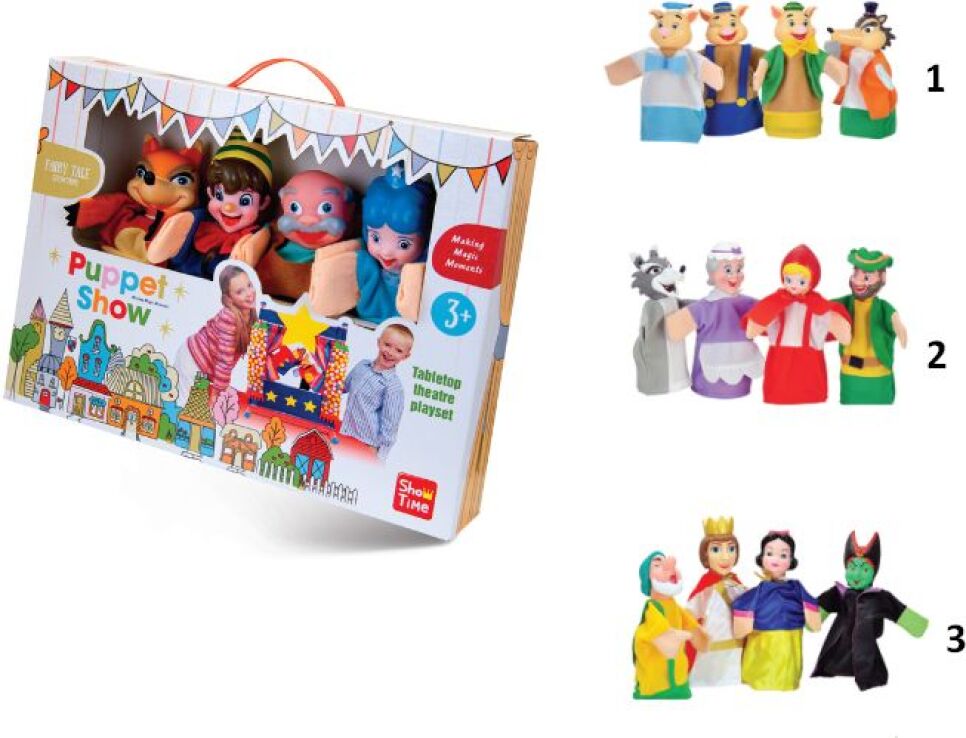 YW Κουκλοθέατρο Pl. Και 4 Κούκλες-3 Σχέδια (1306-7367-2/4/5) (0)