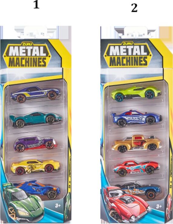 Zuru Metal Machines Cars Series 2 Multi Pack 5Τμχ-2 Σχέδια (6709) (1)