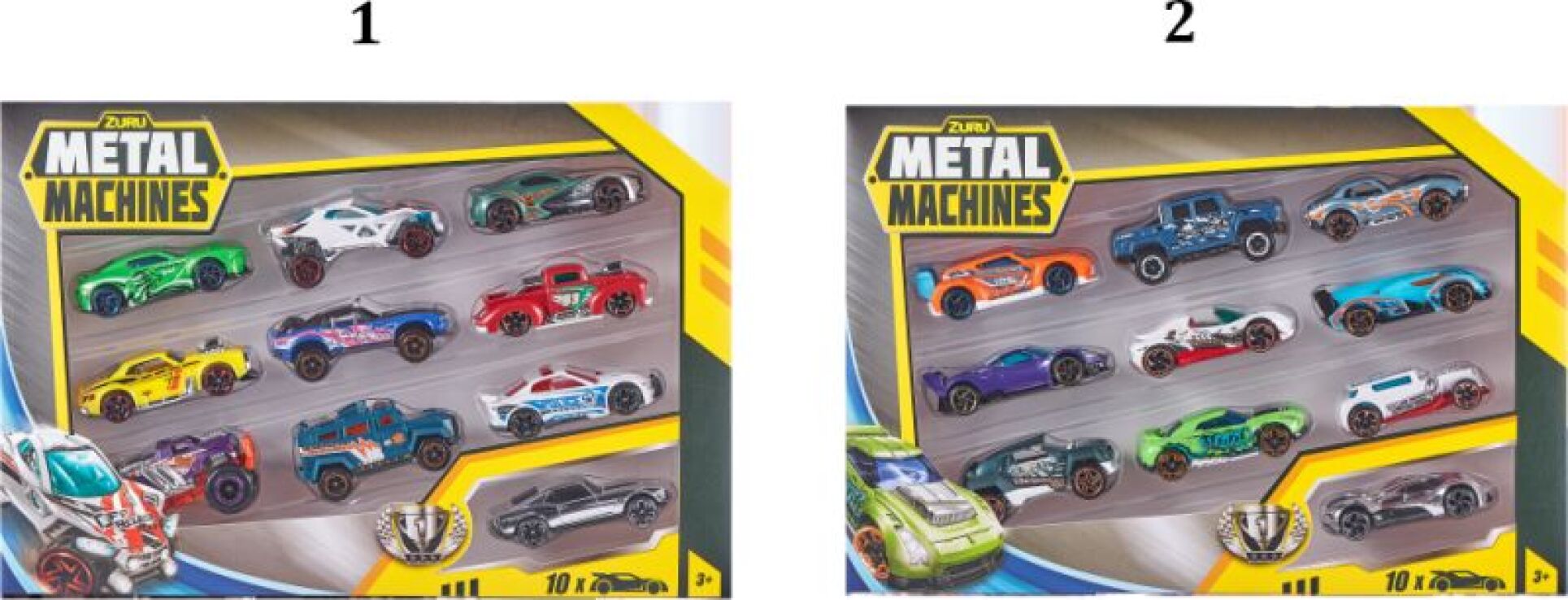 Zuru Metal Machines Cars Series 2 Multi Pack 10Τμχ-2 Σχέδια (6750) (1)