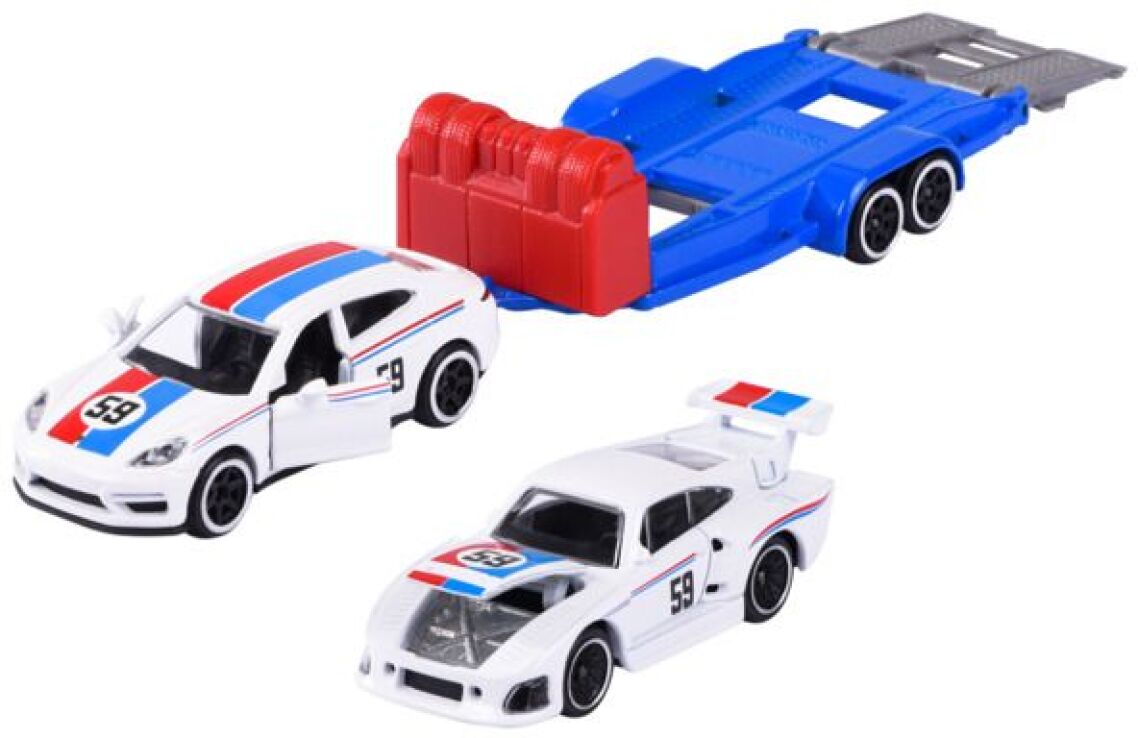 Majorette D/C Αυτοκίνητο Porsche Race Trailer 19cm-3 Σχέδια (212053112) (4)