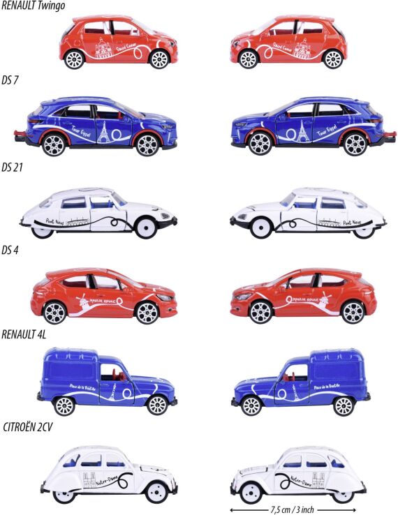 Majorette D/C Οχήματα Premium French Touch 7.5cm-6 Σχέδια (212055011) (9)