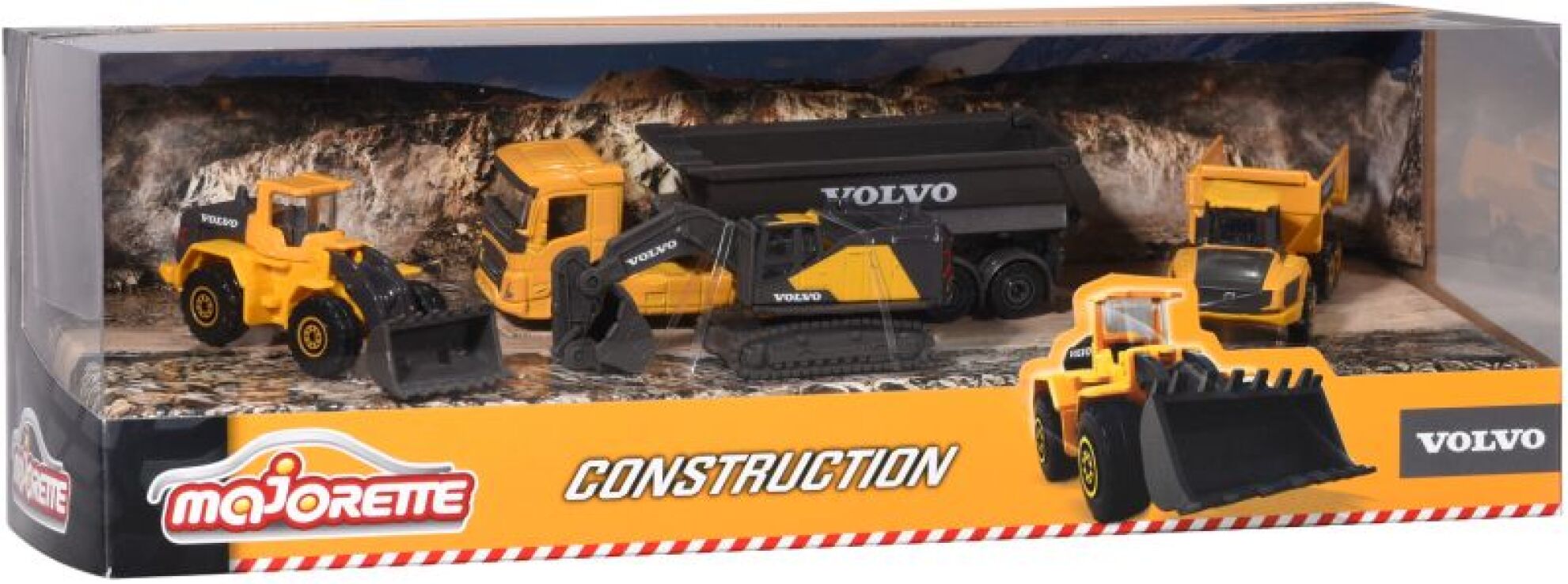 Majorette D/C Giftpack Volvo Σετ 4 Οχήματα 7.5cm (212057287) (1)