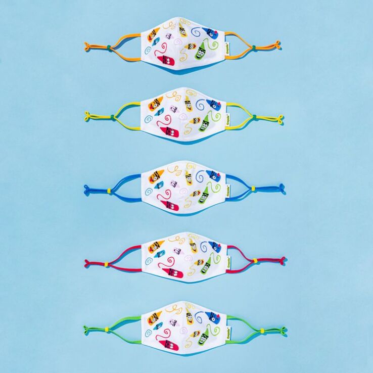 SMP Crayola Σετ Μάσκες Υφασμάτινες Craymoji-Kid (170-220586) (1)